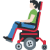 👨🏻‍🦼 man in motorized wheelchair: light skin tone display on Twitter